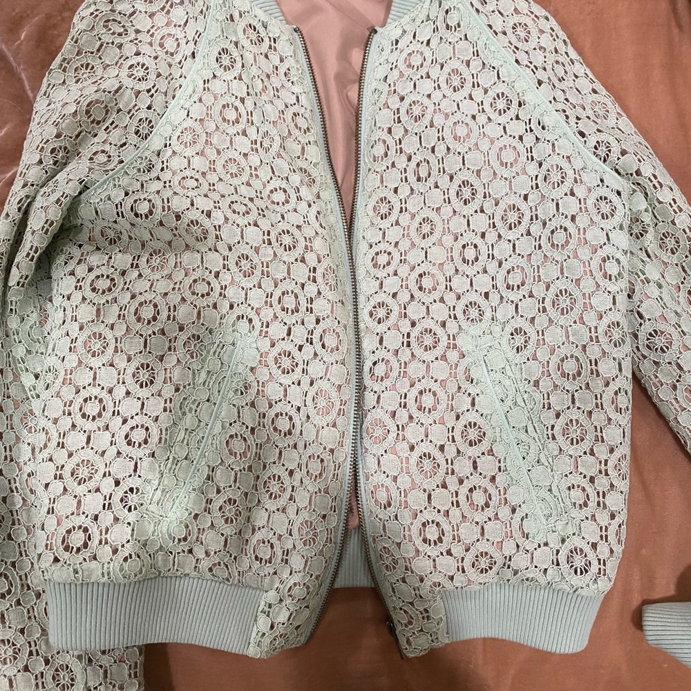 Victoria Beckham for Target Lace Bomber Jacket - Cream